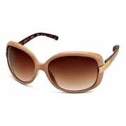 Esprit Womens Sunglass Light Brown Plastic Rectangle, Gradient Lens ET19261 565