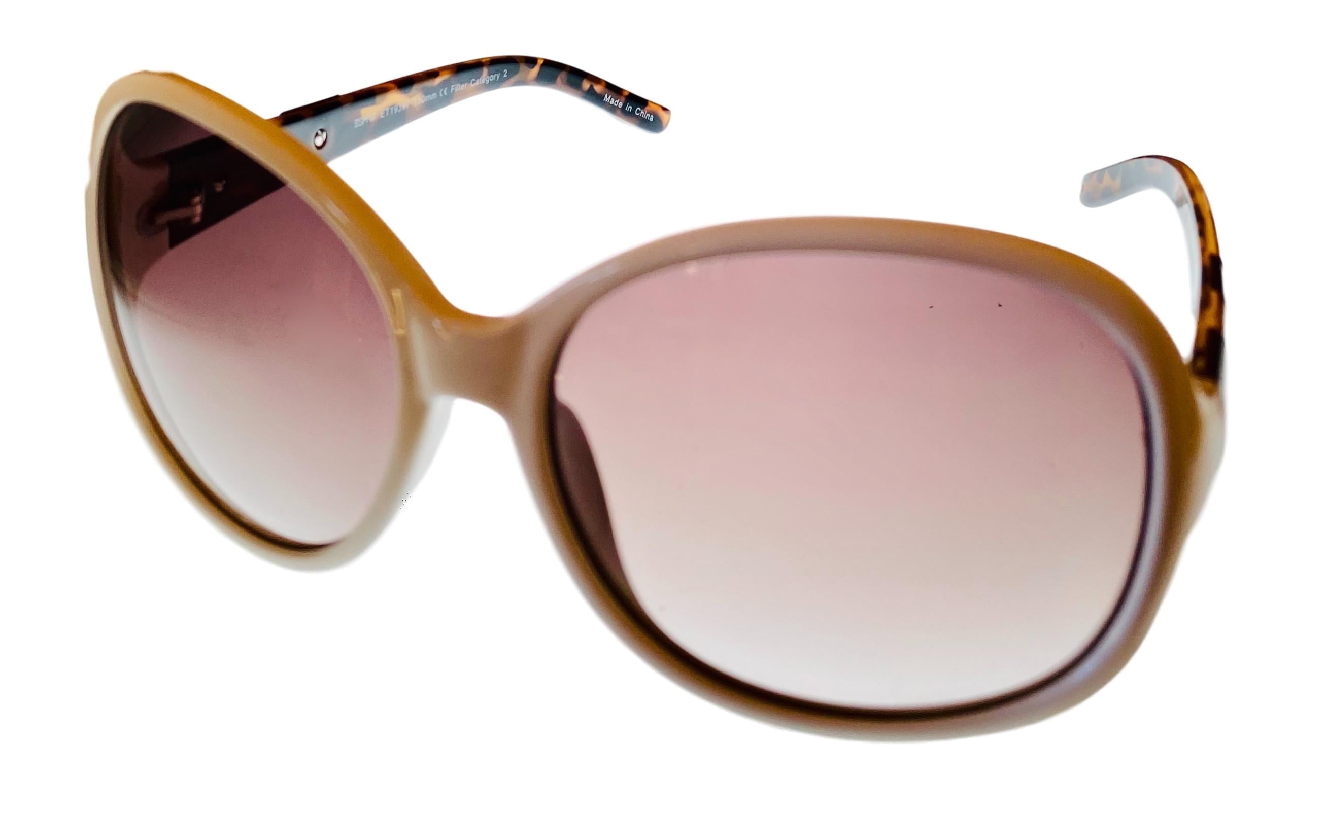 Esprit Womens Sunglass White Tortoise Square Plastic, Gradient