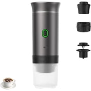 Esprova Portable Espresso Machine, Portable Espresso Maker Electric, Portable Coffee Maker for Travel,Rechargeable Car Coffee Maker Self-Heating/Cold Brew Grey