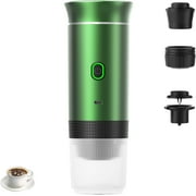 Esprova Portable Espresso Machine, Portable Espresso Maker Electric, Portable Coffee Maker for Travel,Rechargeable Car Coffee Maker Self-Heating/Cold Brew Green