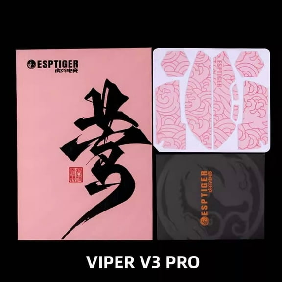 Esptiger Mouse Grip Tape for Viper V3 Pro Wireless, 1 Count, 1 Pack, Pink