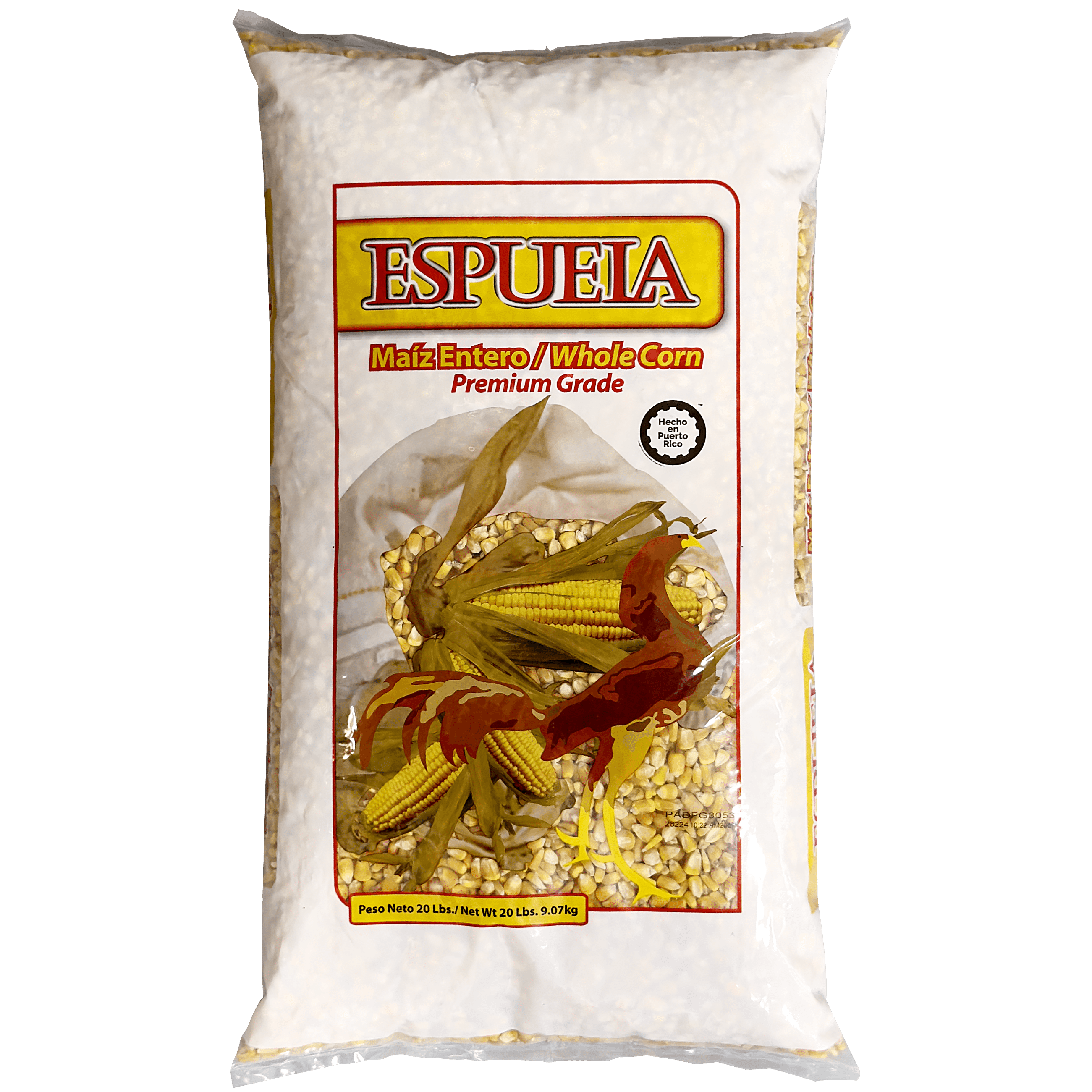 "Espuela" Whole Corn, Premium Grade,  for Farm Animals, 20lbs Plastic Bag