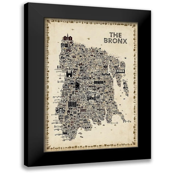 Esquer, Rafael 11x14 Black Modern Framed Museum Art Print Titled - Antique New York Collection-Bronx