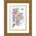 thumbnail image 1 of Esquer, Rafael 17x24 Gold Ornate Wood Framed with Double Matting Museum Art Print Titled - Iconic Cities-New York, 1 of 4