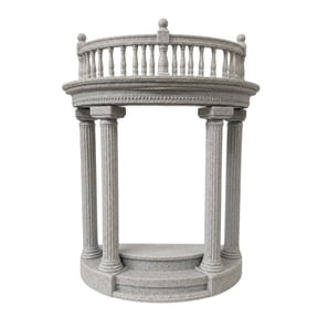 Esquirla 1 Roman Column Display Pedestal Stone Finish Classical Pillar Stand for Miniature Dolls and Collectible Figurines