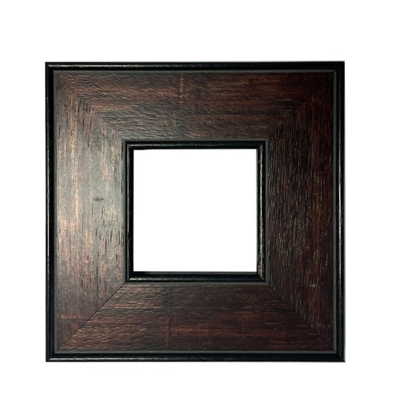Esquirla 1 Unfinished Wood Wall Frame Black Edge Contemporary Thin Profile 40 X 50cm Inner Opening Tabletop or Wall Mount for Artwork Display