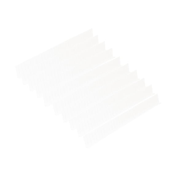 Esquirla 10 Pieces Adjustable Drawer Dividers Baffles Replace Utility Easy Installation Cuttable Organizer Dividers for Mirror Cabinet White