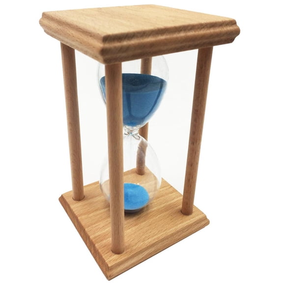 Esquirla 15 Minutes Hourglass Kitchen Timer Egg SandClock Home Decor,Blue - Improve Productivity & Achieve Goals - Stay Focused & Be More Efficient - Time Mana