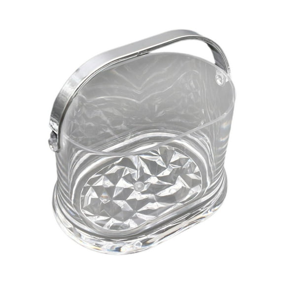 Esquirla 2.5L Ice Cube Container, Acrylic Champagne Bucket, Beverage Chilling Tub, Bucket for Hotel Bbq Beach , Clear
