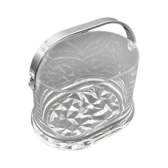 Esquirla 2.5L Ice Cube Container, Acrylic Champagne Bucket, Beverage Chilling Tub, Bucket for Hotel Bbq Beach , Clear