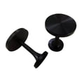 thumbnail image 1 of Esquirla 2 Pieces Curtain Holdbacks Decorative Curtain Holders Wall Mounted, Drapery Tieback Hooks Metal Drape Holder for Office Hotel Black, 1 of 8