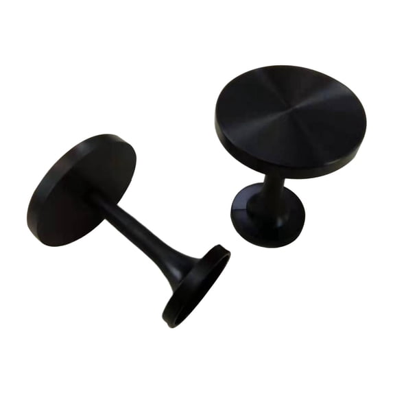 Esquirla 2 Pieces Curtain Holdbacks Decorative Curtain Holders Wall Mounted, Drapery Tieback Hooks Metal Drape Holder for Office Hotel Black