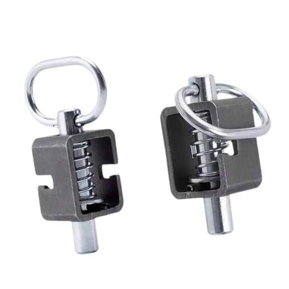 Esquirla 2 Pieces Trailer Door Latch Weld on Spring Latch Assembly Heavy Duty Utility Gate Latch Spring Loaded Bolt Steel Construction Convenient Locking Suita