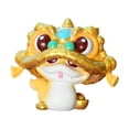 thumbnail image 1 of Esquirla 2025 Chinese New Year Snake Statue Ornament Art Photo Props Self Adhesives Gift Resin Figurine Animal Sculpture for Bookshelf Gold, 1 of 8
