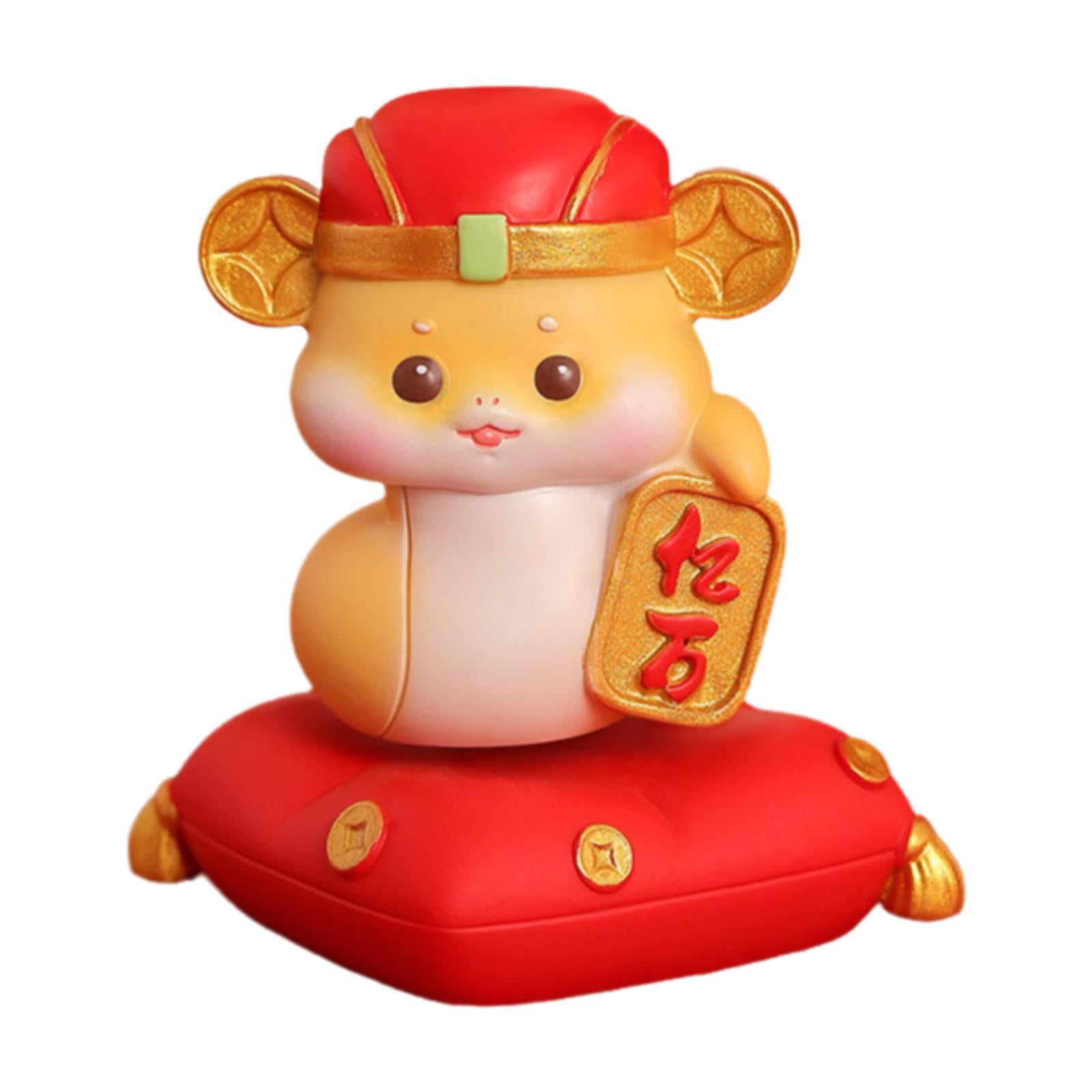 Esquirla 2025 Snake Year Statue Cute Art Craft Ornament for Entrance