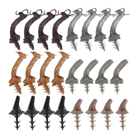 Esquirla 24 Pack Pumpkin Stems Curved Vine Shape 4.72 Inch Artificial Decor for Home Autumn Seasonal Craft Enthusiasts