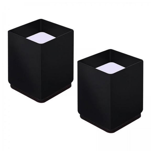 Esquirla 2x Carbo Steel Bed Table Riser Elevator Sofa Furniture Elevator Elevators for Beds, , Tables - Square 6x10cm Black