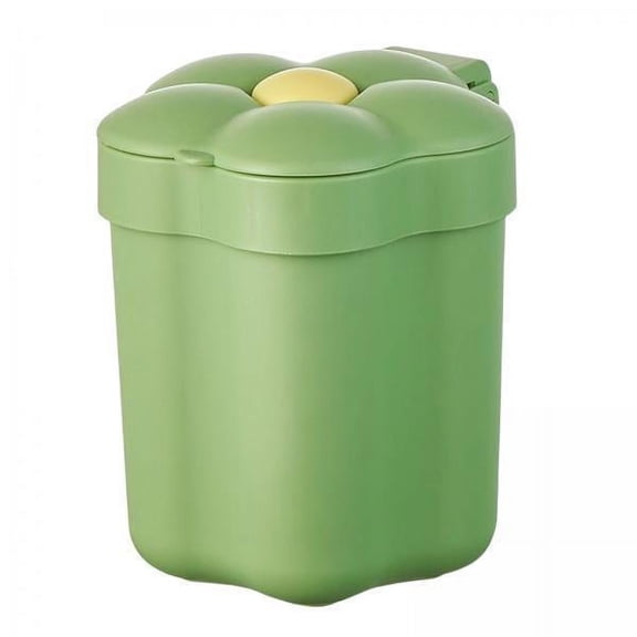 Esquirla 2xCute Desktop Trash Can Trash Bin Garbage Bin Waste Can for Vanity Bedroom Office , Green, 2 Pcs