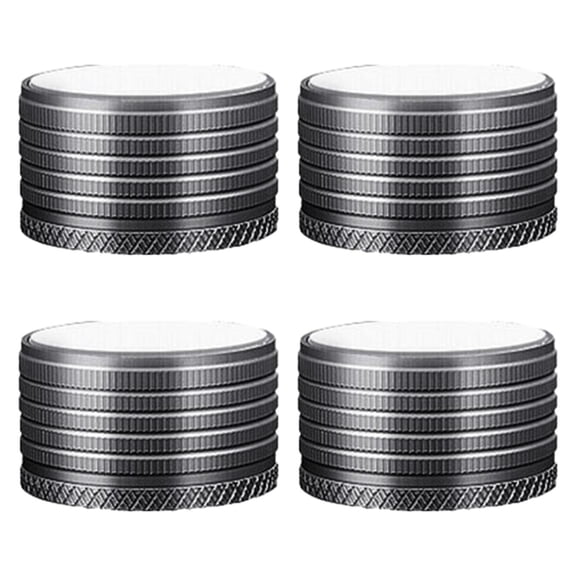 Esquirla 4 Adjustable Metal Furniture Risers, Portable Multi-Purpose Non-Slip Heavy Duty Replacement Furniture Risers for Sofa, Desk, Cabinet, Coffee Table Gray