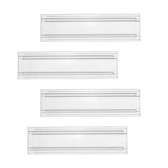 Esquirla 4 Pieces Drawer Dividers Drawer Storage Divider Transparent Drawer Separators Drawer Organizer for Clothing Wardrobe Kitchen