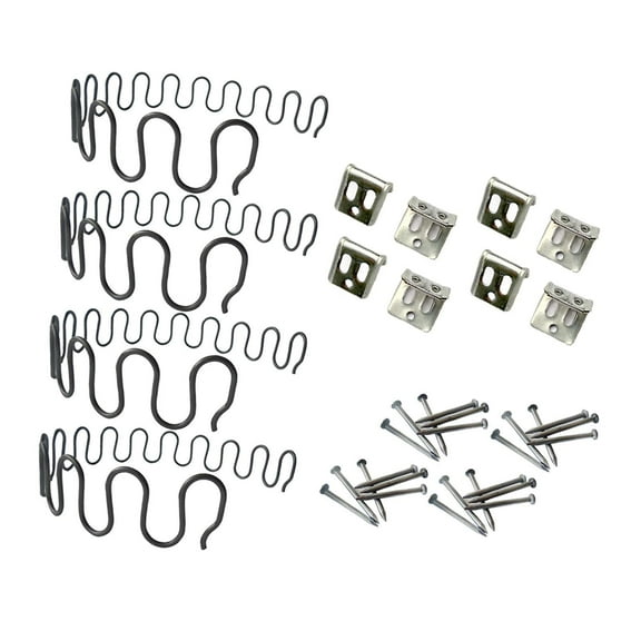 Esquirla 4 Pieces Sofa Upholstery Spring Replacement Upholstery Sofa Support Screws Sofa Chair Spring Kit DIY for Household Length 40CM