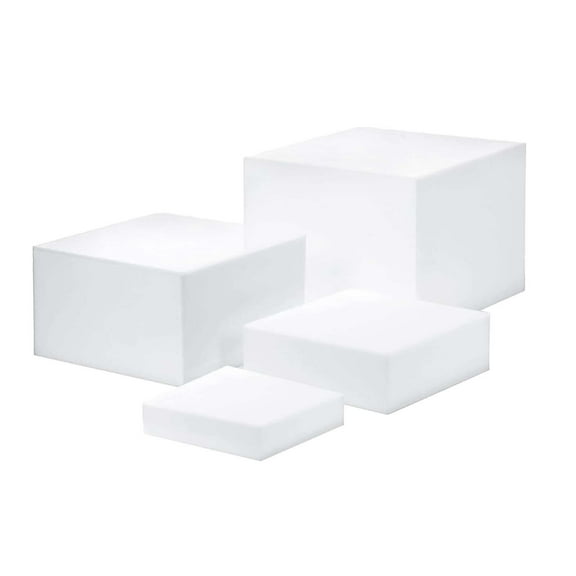 Esquirla 4Pcs Buffet Riser Dessert Table Display Set Acrylic Cube Display Nesting Food Riser for Candy Cupcake Birthday Party