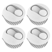 Esquirla 4Pcs Duvet Clips Non Slip Keep Sheets Snug Needleless Bed Sheet Clips Blanket Fasteners Clips for Quilts Curtains Winter Quilts - white
