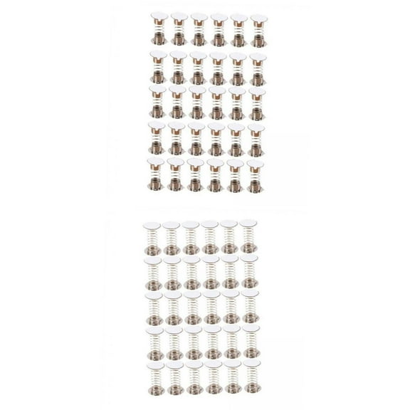 Esquirla 60Pcs Spring Base Car Decoration DIY Supplies Gifts Double Sided Spiral Wobbles Shaking Doll Spring Base for Desktop Crafting