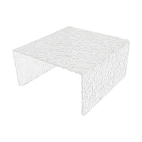 Esquirla Acrylic Display Riser Stand Shelf Rack with Stone Pattern U Shaped Elevated Design Clear Acrylic Material Suitable for Collectible Figures Retail Show 15cmx15cmx8cm