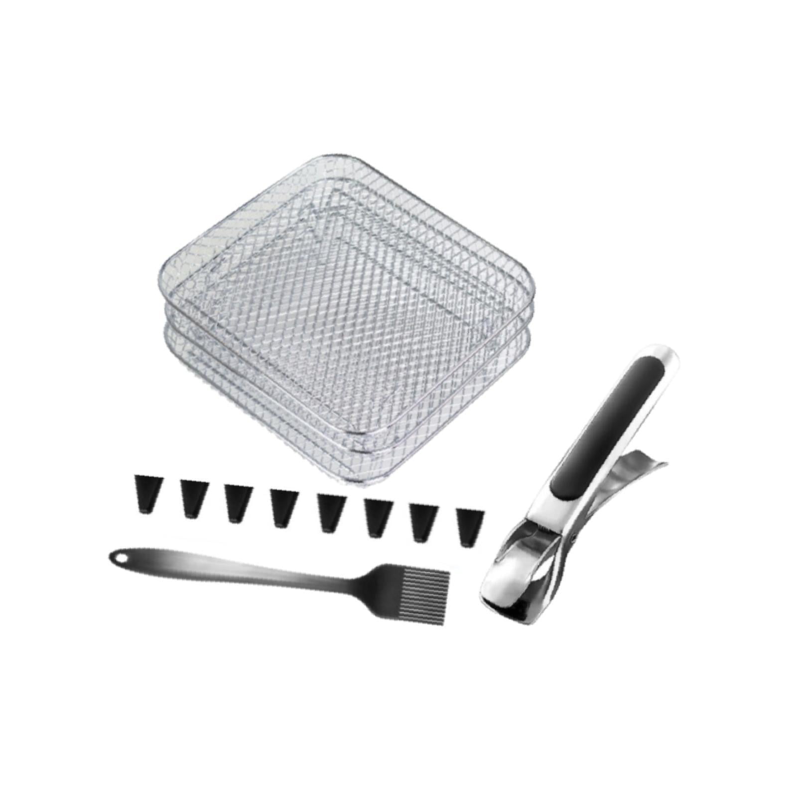 Esquirla Air Fryer Rack 3Pcs Rack Air Flow Rack Removable Tray Grill ...