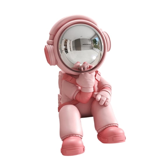 Esquirla Astronaut Statue Decorative Figurine Resin Desktop Ornament Modern Sculpture for Living Room Entrance Bookshelf Birthday Gift no Base