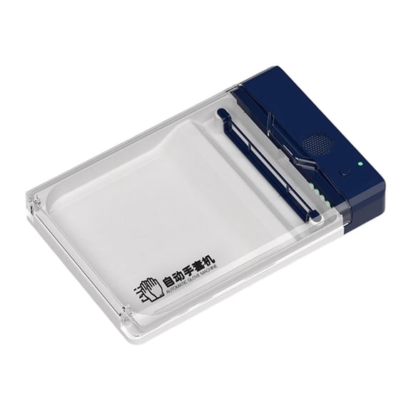 Esquirla Automatic Disposable Glove wearing Machine Portable for Dining Room Home Use Dark Blue