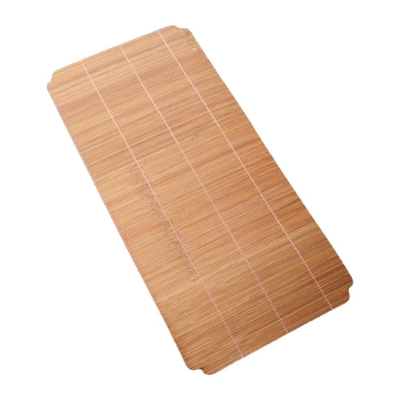 Esquirla Bamboo Placemat Heat Resistant Place Mat Coaster 19.69inchx9.06inch Dining Room Heat Insulated Pad Decorative Weaving Tea Mat Rectangular