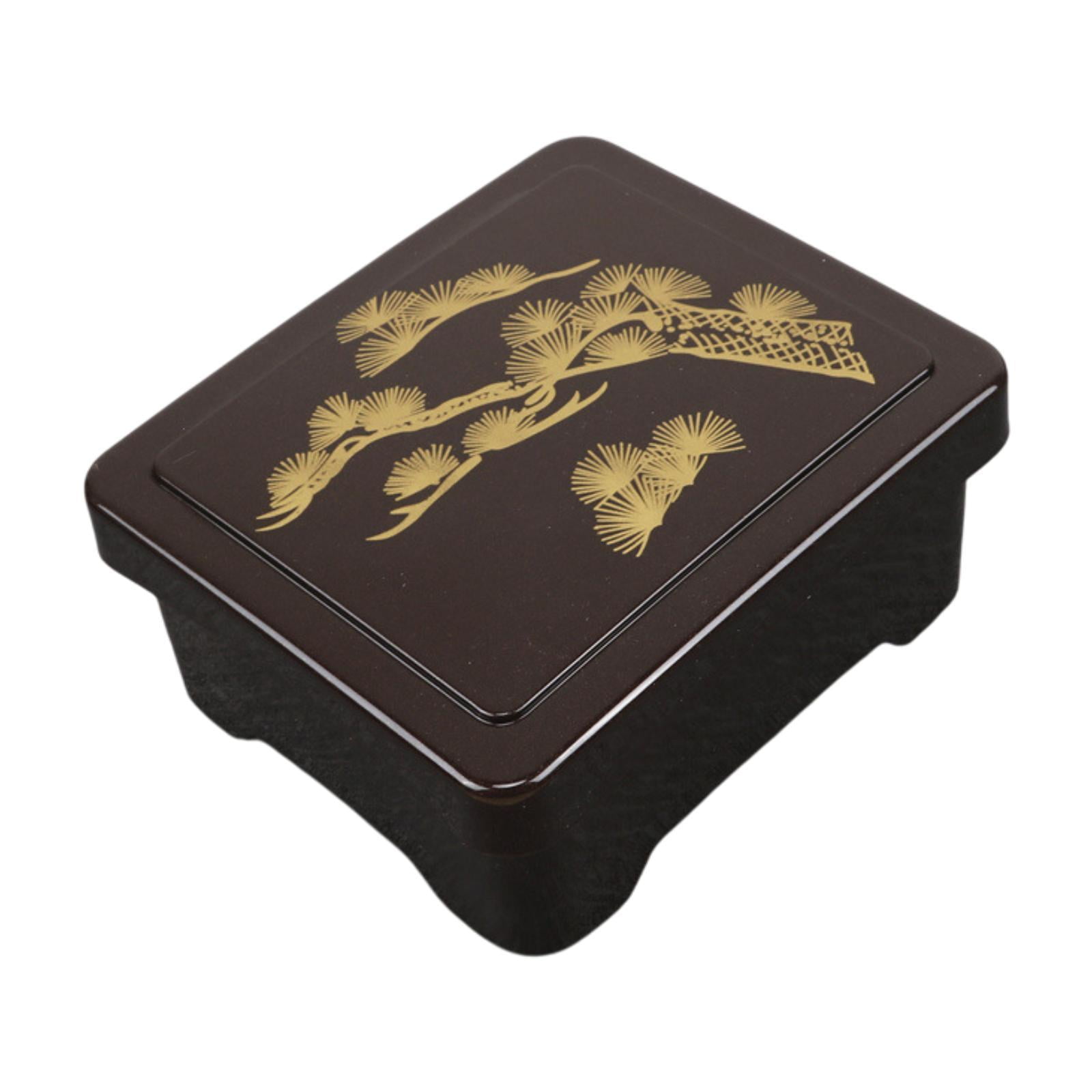 Esquirla Bento Box Japanese Lunchbox with Lid Reusable Storage Box Rectangle Container Lunch Container for Camping Work Picnic pattern
