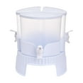 thumbnail image 1 of Esquirla Beverage Dispenser Cold Water Container 5.2 L with Lid Rotatable 3 Grid Split Juice Teapot Ice Water Jug Pot for Home Kitchen, 1 of 8