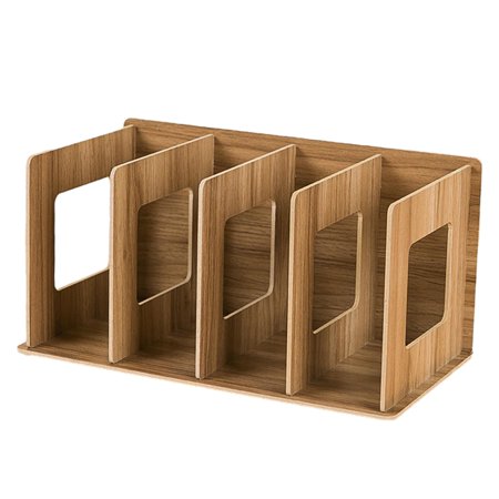 Esquirla Bookshelf Desk Organizer Decoration Book Shelf Stand Non Slip Desktop Bookcase Storage Rack for Women Men Cookbooks Magazines