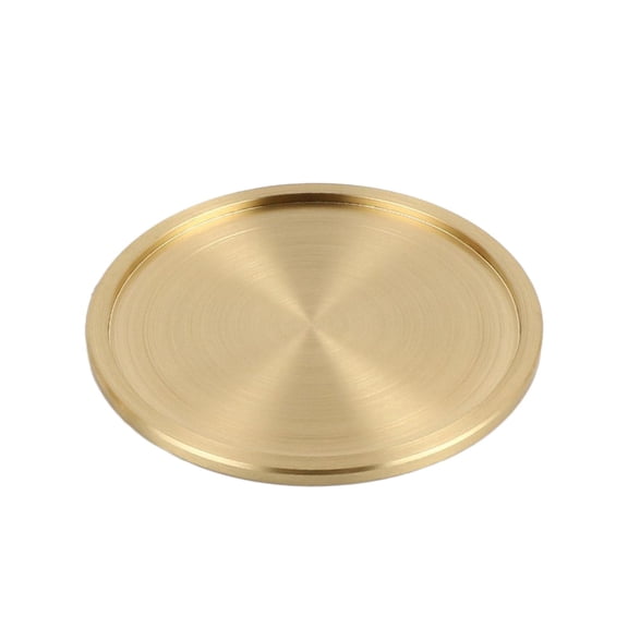 Esquirla Brass Coaster Copper Drink Coaster Bowl Dish Heat Resistant Retro Metal Drink Coasters Splashproof Function Suitable for Office Decoration Diameter 10cm
