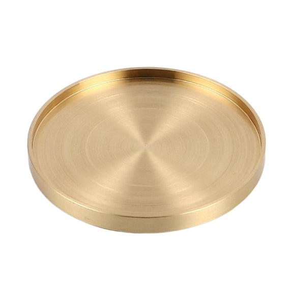 Esquirla Brass Coaster Copper Drink Coaster Bowl Dish Heat Resistant Retro Metal Drink Coasters Splashproof Function Suitable for Office Decoration Diameter 7.5cm