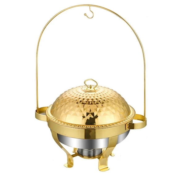 Esquirla Buffet Servers and Warmers Set Round Catering Warmer Server Rack Catering Food Warmer for Banquet Wedding Party Catering