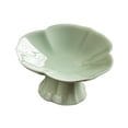 thumbnail image 1 of Esquirla Ceramic Footed Fruit Bowl Holder Decorative for Kitchen Counter Dessert Cake Serving Holder for Farmhouse and Living Room Events cyan green, 1 of 8