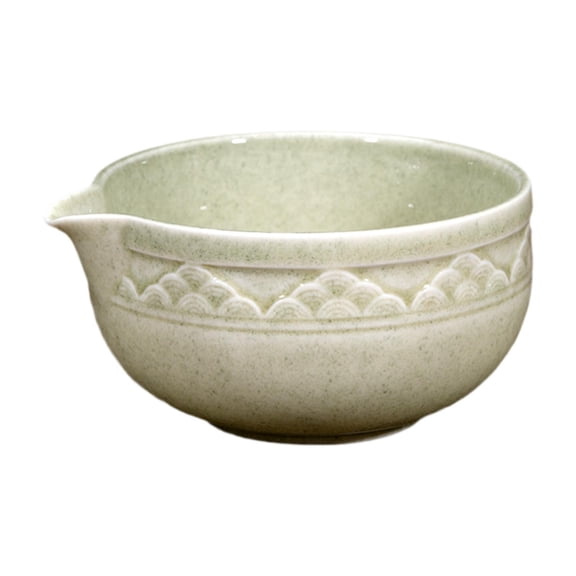 Esquirla Ceramic Matcha Bowl Tea Whisk Japanese Tea Cup Handcrafted Matcha Cup for Japanese Preparation Friends Beginner Family Light Matcha color