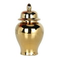 thumbnail image 1 of Esquirla Ceramic Vase Porcelain Ginger Jar Decoration Display Handicraft Ornaments Temple Jar Tea Storage Jar for Storage Tank Bedroom Gold, 1 of 6