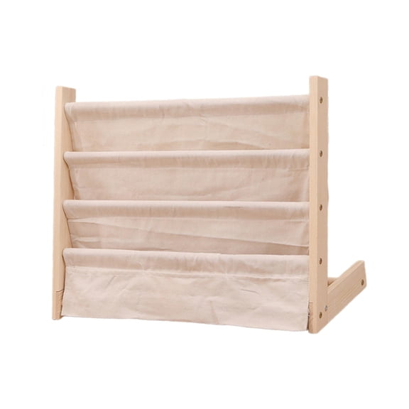 Esquirla Children's Bookcase Display Kids Bookshelf Wood Structure Kids Book Rack Picture Books Storage for Gifts Kindergarten Bedroom 60x30x50CM