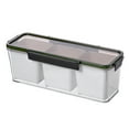 thumbnail image 1 of Esquirla Chilled Condiment Server Cold Food Buffet Server 3 Section on Ice Kitchens Appetizer Serving Tray for Appetizers Meats Outdoor, 1 of 8