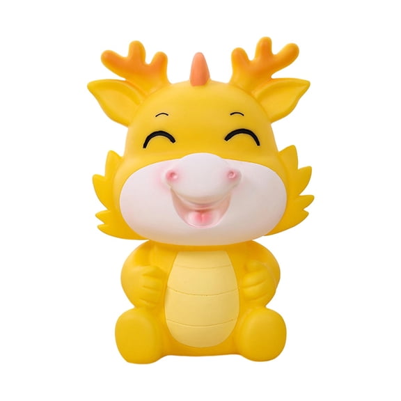 Esquirla Chinese Dragon Piggy Bank, Dragon Statue, Piggy Bank Table, Lightweight Chinese Dragon Money Saving Jar for Cafe, Shelf, Fireplace Close Eyes