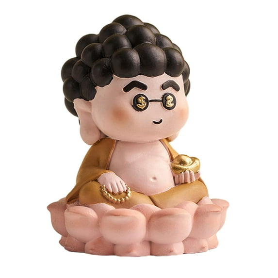Esquirla Chinese God Statue Art Craft Ornament Collectible Car Dashboard Decoration Miniature Figure for Entrance Cabinet Office Shelf Style C