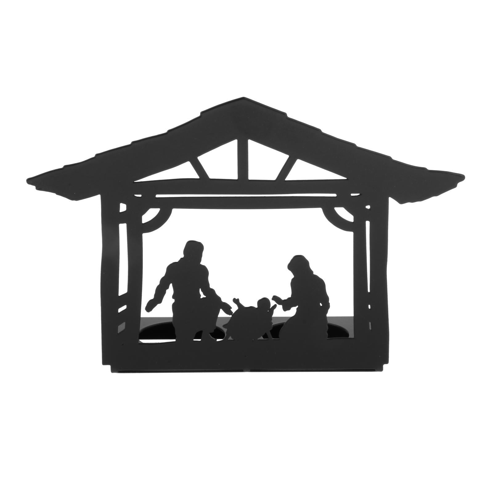 Esquirla Christmas Nativity Advent Candle Holder, Christmas Nativity