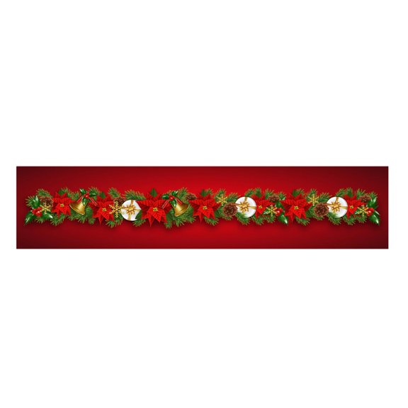 Esquirla Christmas Table Runner, Christmas Decoration, Washable Christmas Decoration, Tablecloth for Dresser, Living Room, Restaurant, Holiday, Desk B
