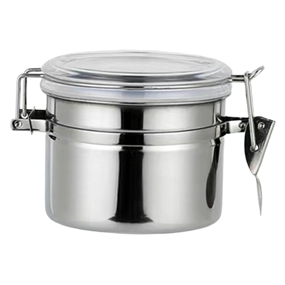 Esquirla Coffee Bean Container Kitchen Cereal Storage Jar Multipurpose Utensils Airtight Storage Tank for Snacks Loose Leaf Tea Cereal 500mL