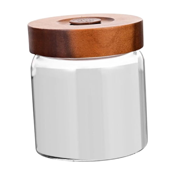 Esquirla Coffee Bean Storage Jar Borosilicate Glass Container Espresso Beans Box With Airtight Valve Lid Reusable Food Organizer For Cereals Suitable 800ml 10x10x12cm